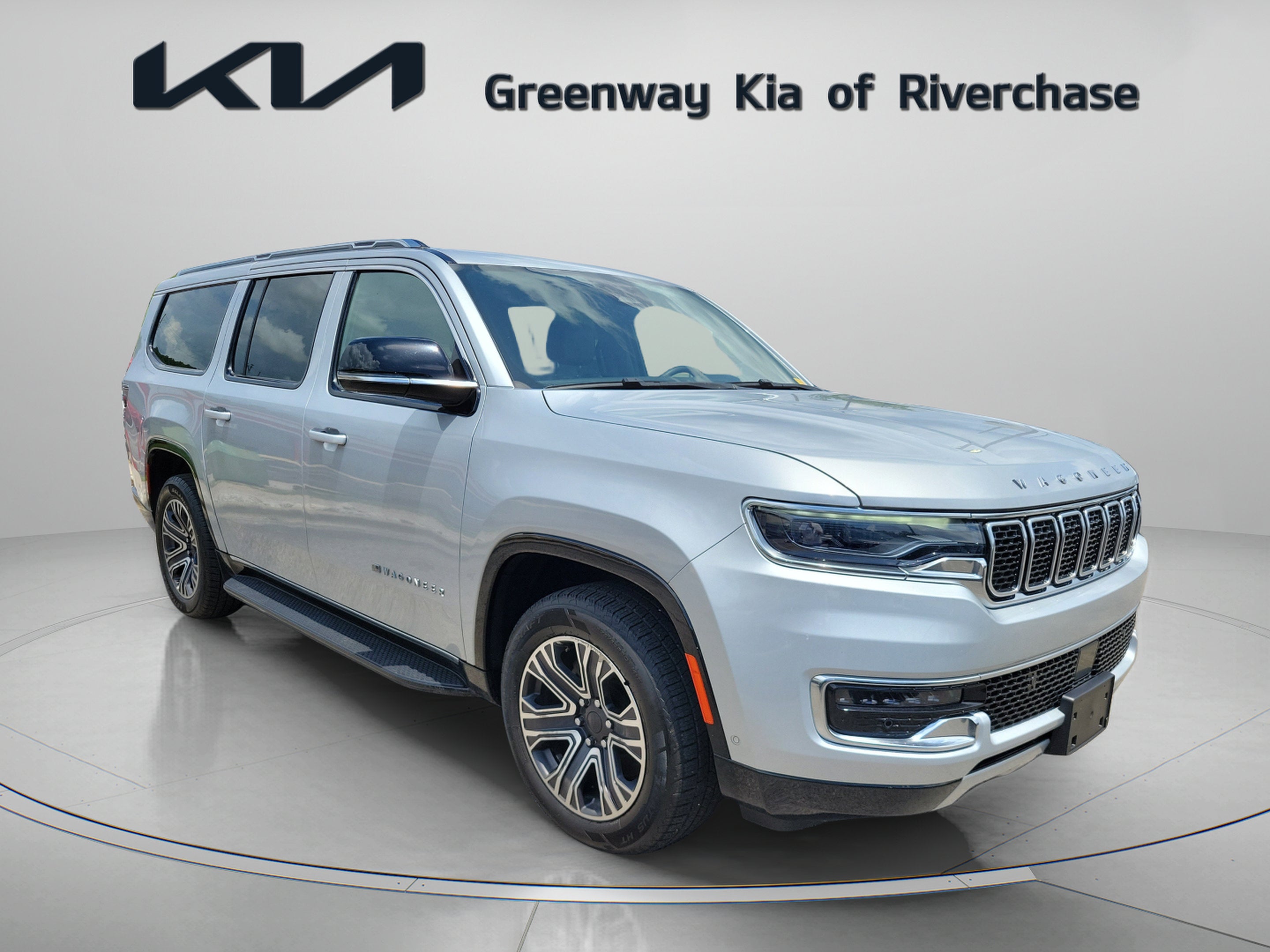 2024 Jeep Wagoneer L Series II in Silver Zynith — front three-quarter view