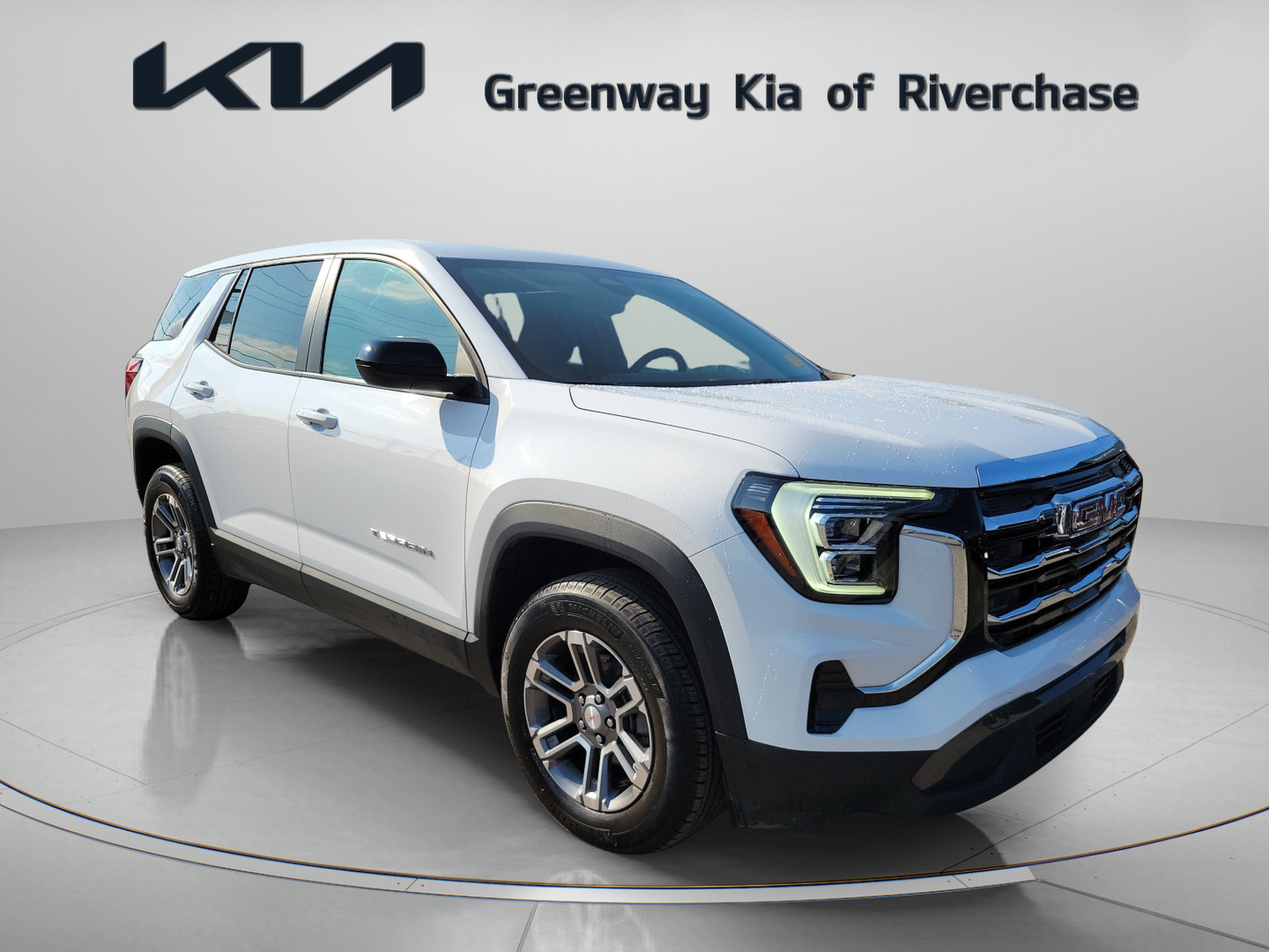 2025 GMC Terrain Elevation in Summit White — front three-quarter view