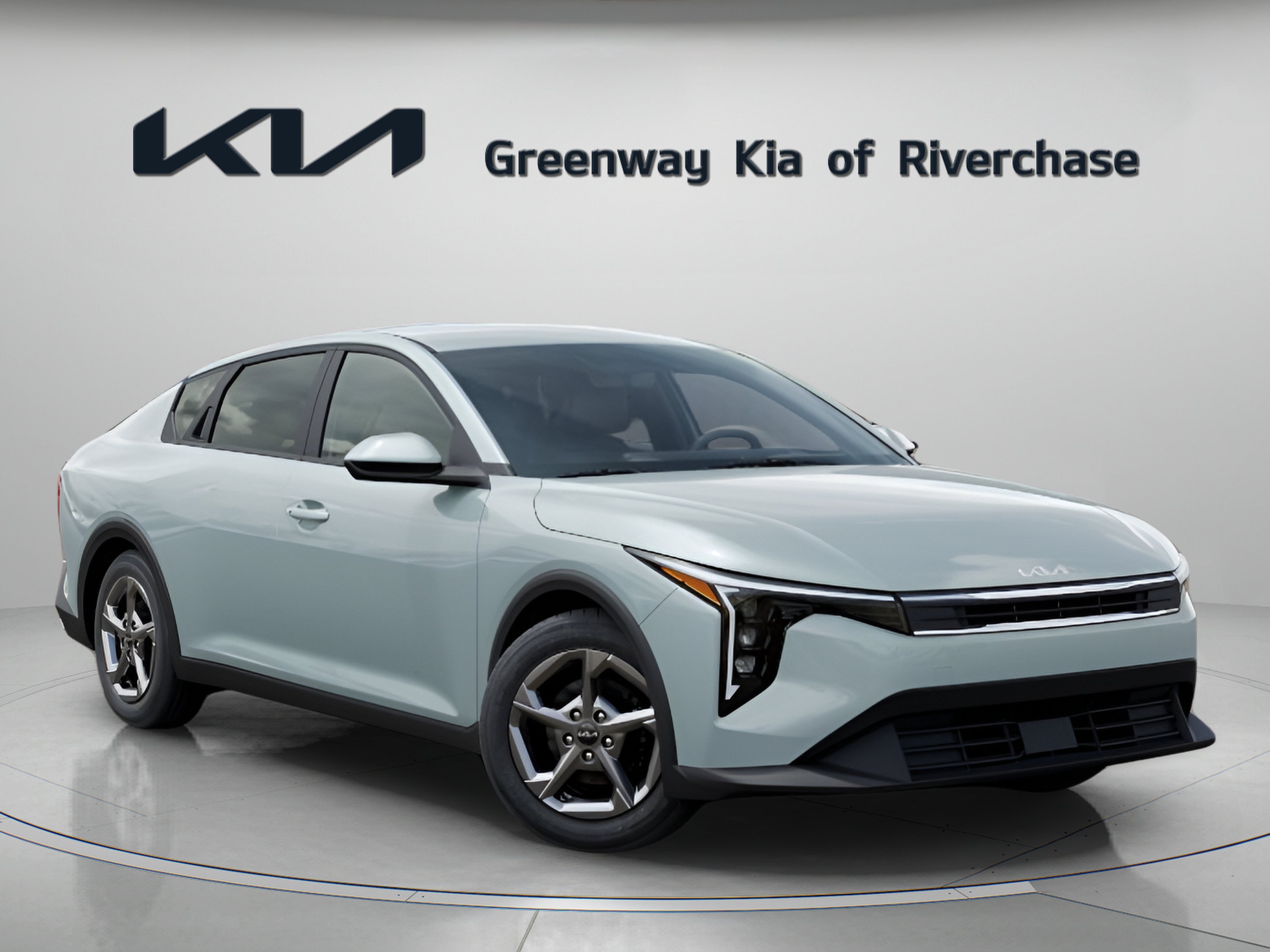 2026 Kia K4 LXS in Morning Haze — front three-quarter view