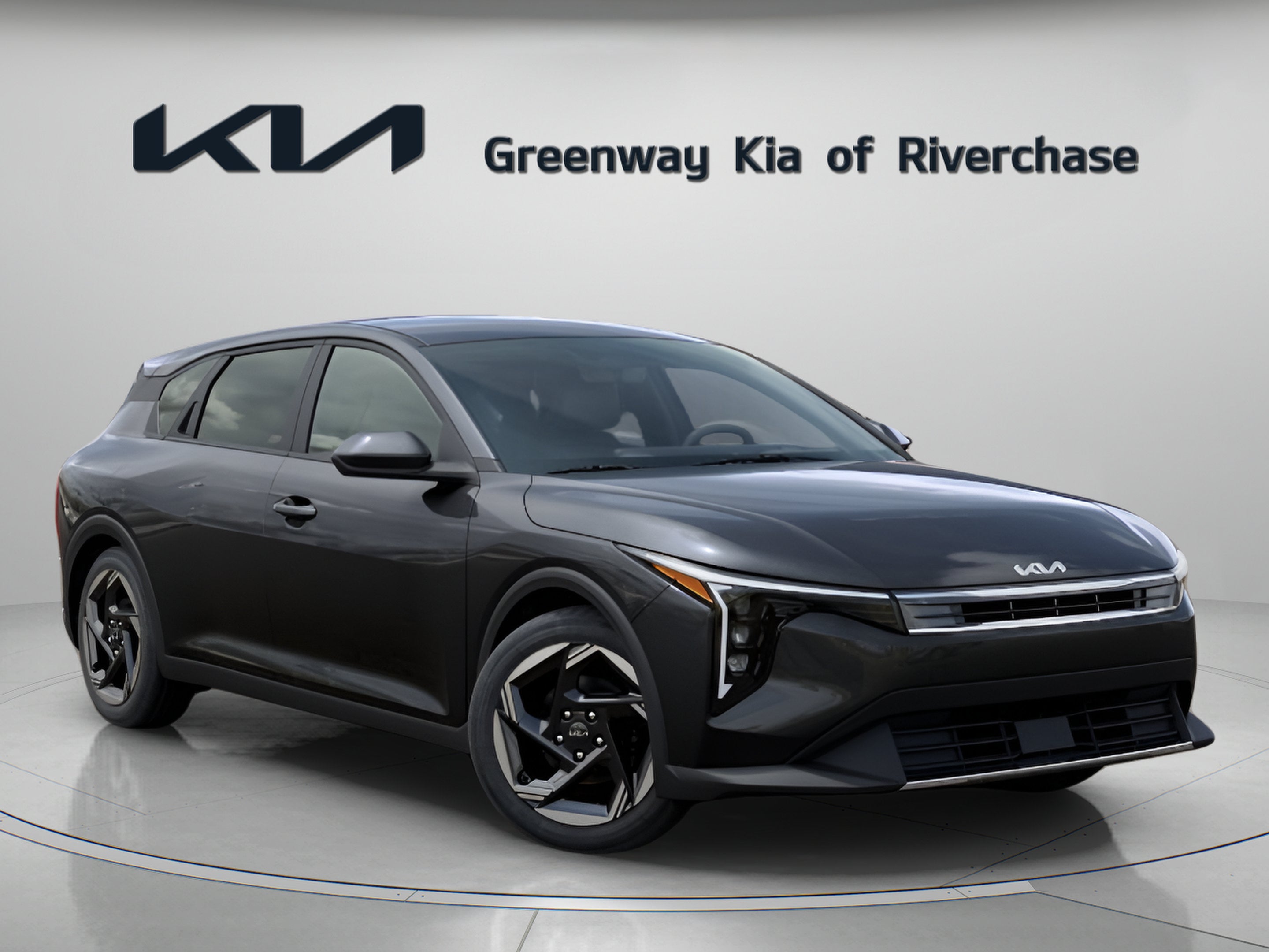 2026 Kia K4 EX in Interstellar Gray — front three-quarter view