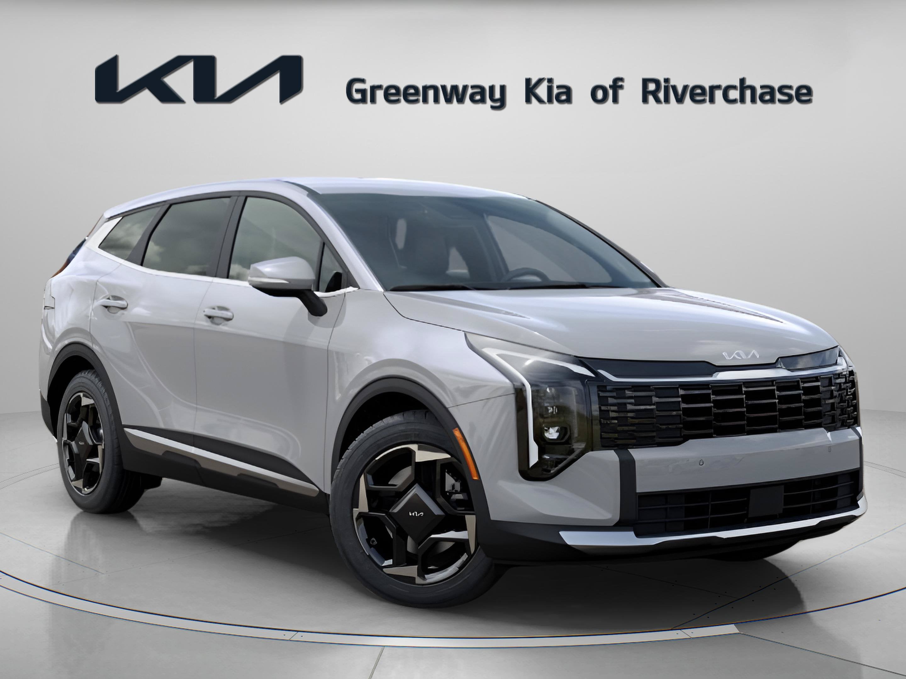 2026 Kia Sportage EX in Wolf Gray — front three-quarter view