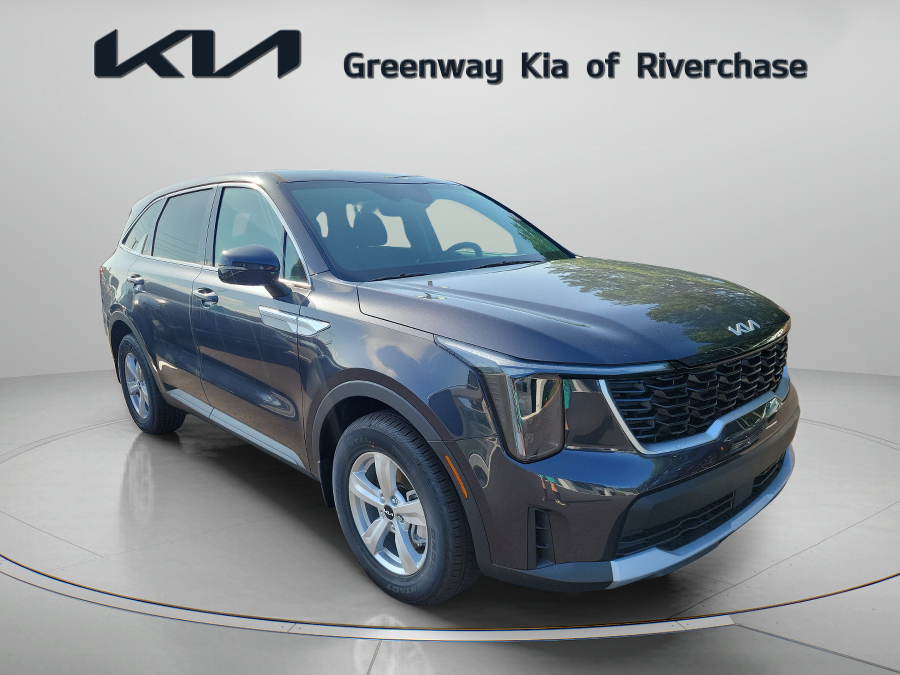 2026 Kia Sorento LX in Panthera Metal — front three-quarter view