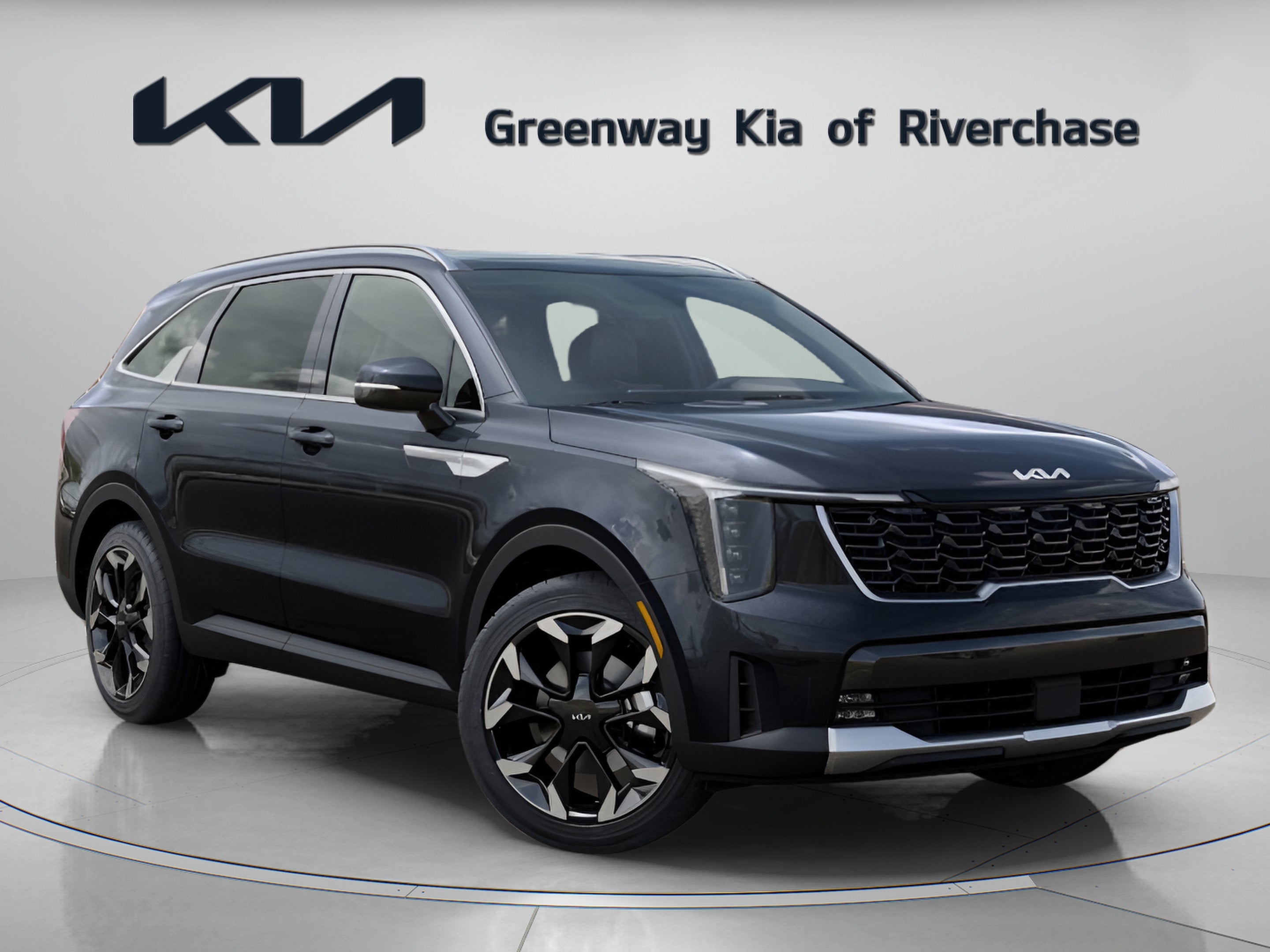 2026 Kia Sorento EX in Panthera Metal — front three-quarter view