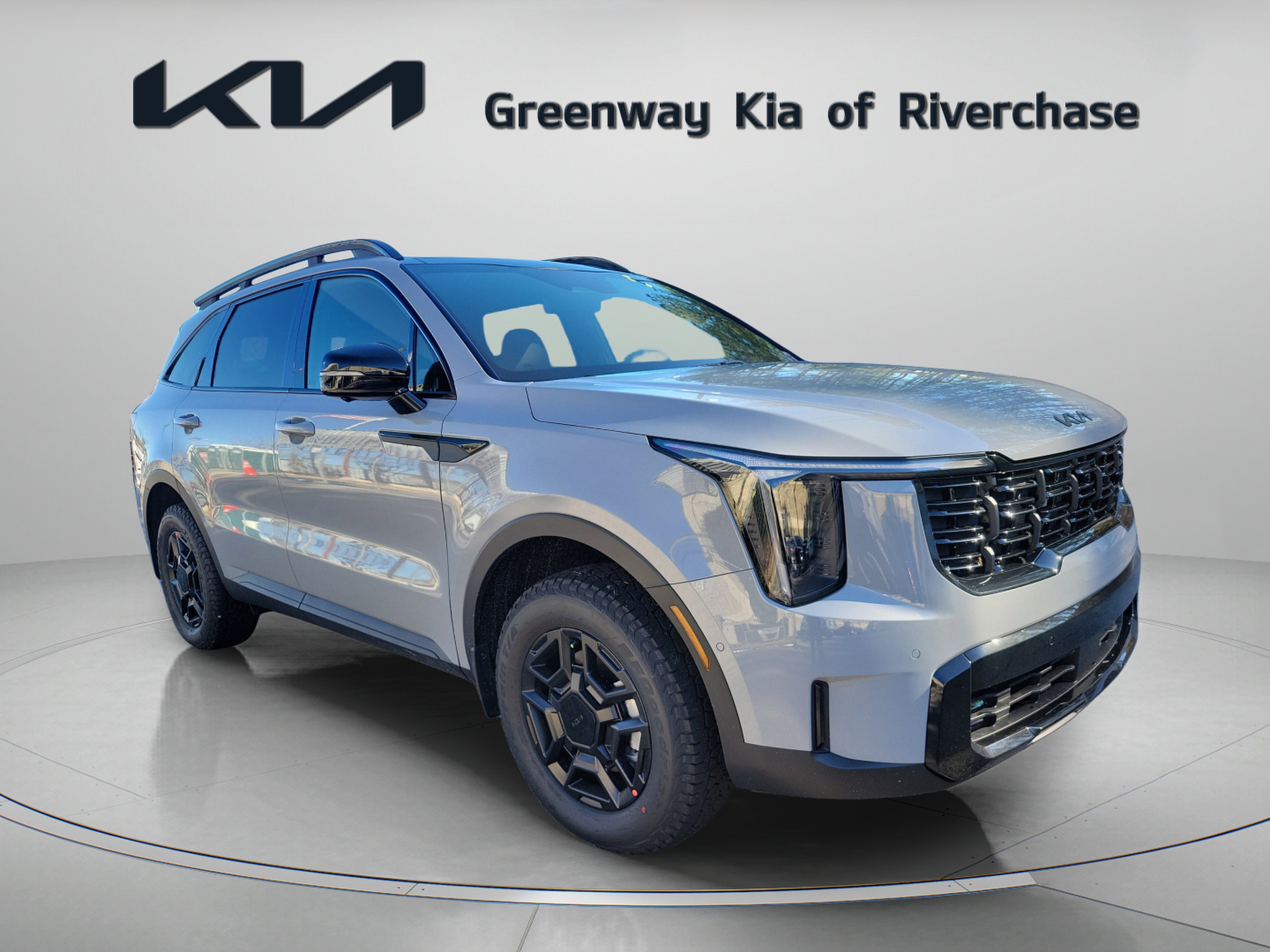 2026 Kia Sorento X-Pro SX Prestige in Wolf Gray — front three-quarter view