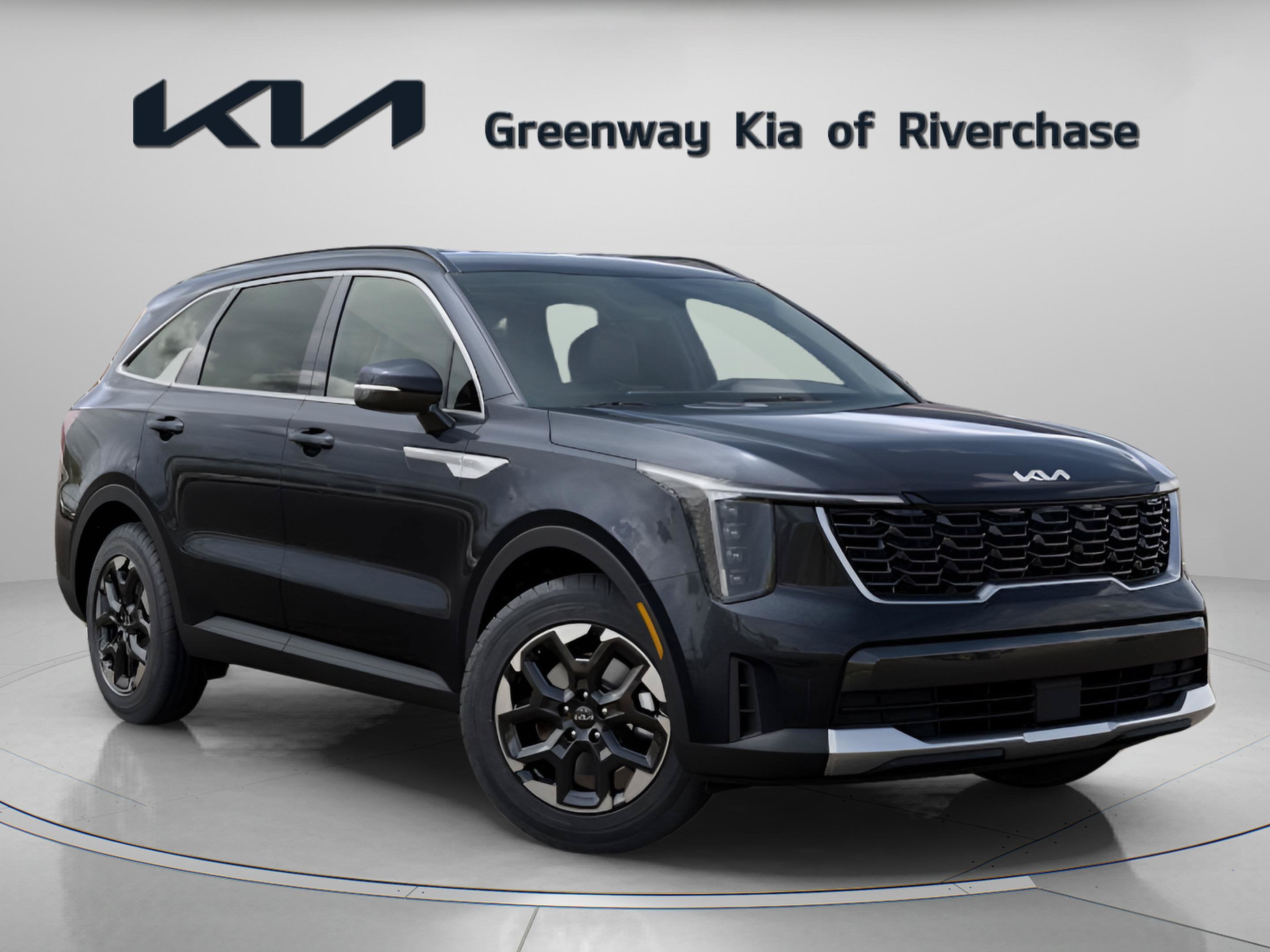 2026 Kia Sorento S in Panthera Metal — front three-quarter view