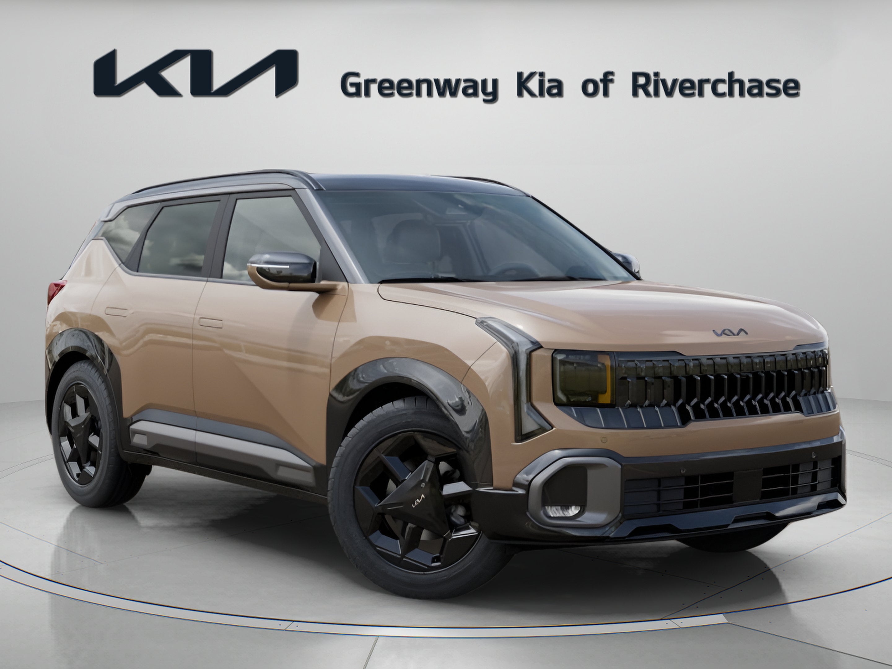 2027 Kia Seltos X-Line in Caj — front three-quarter view