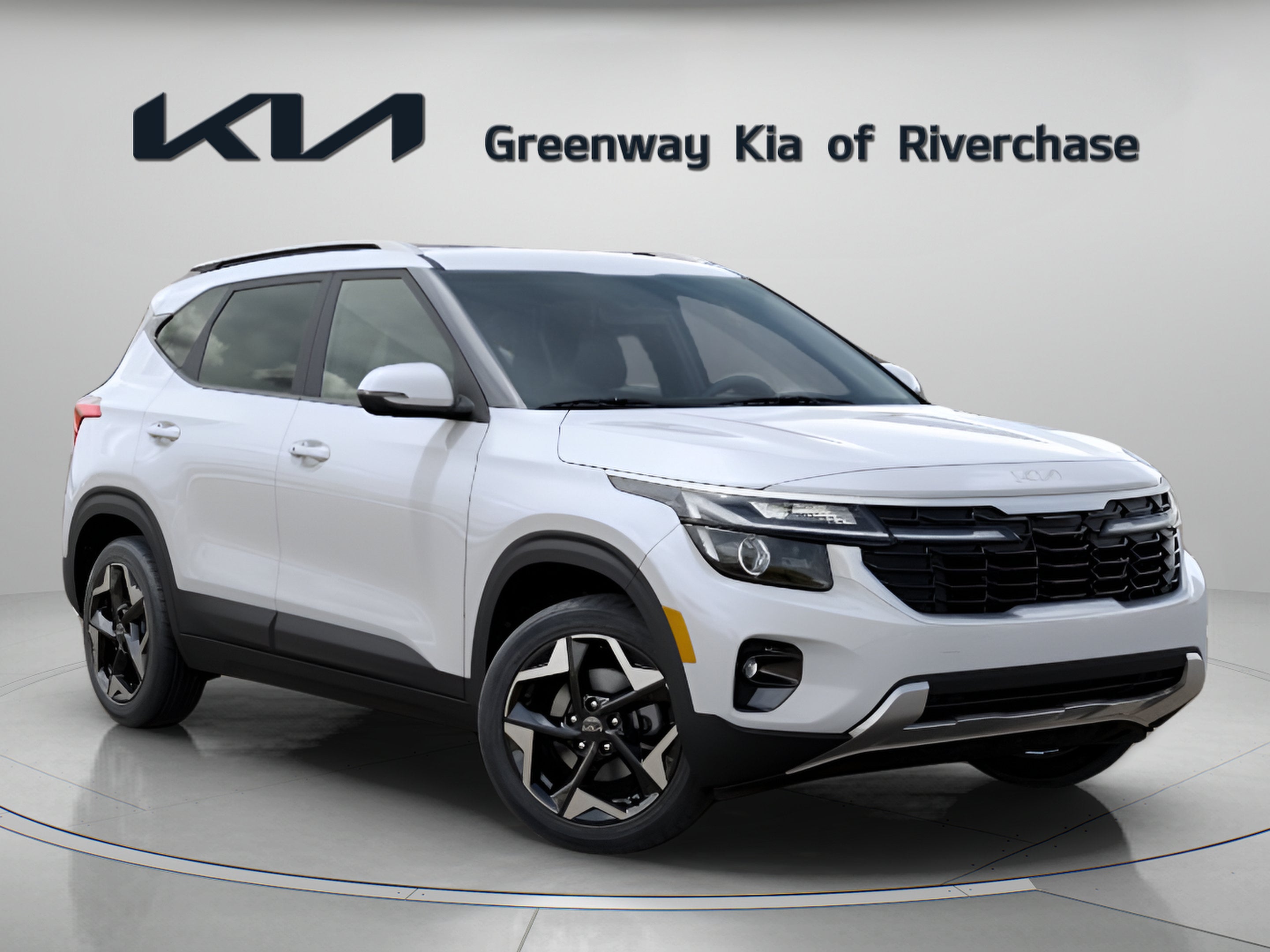 2026 Kia Seltos S in Snow White Pearl — front three-quarter view