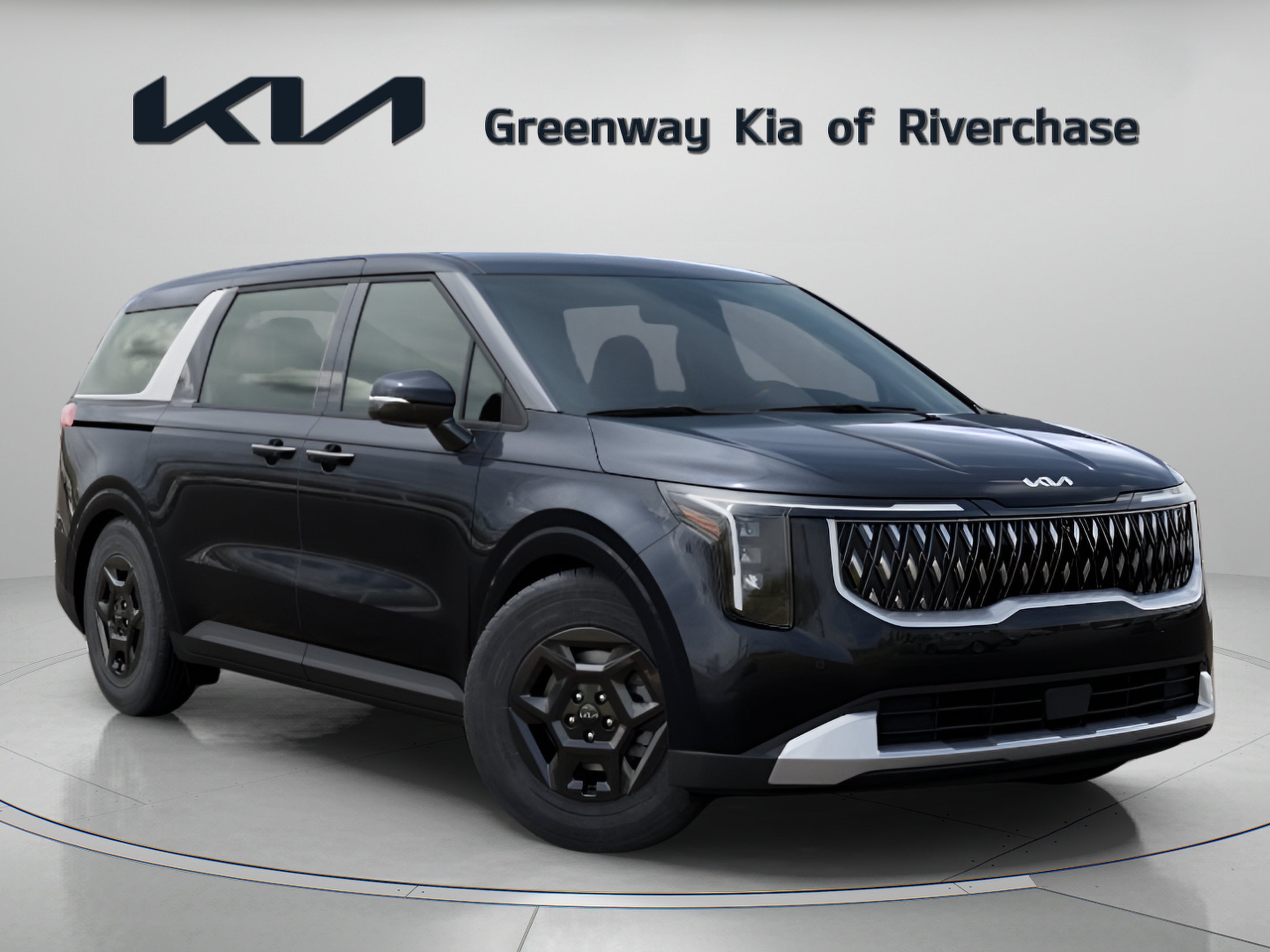 2026 Kia Carnival LX in Panthera Metal — front three-quarter view